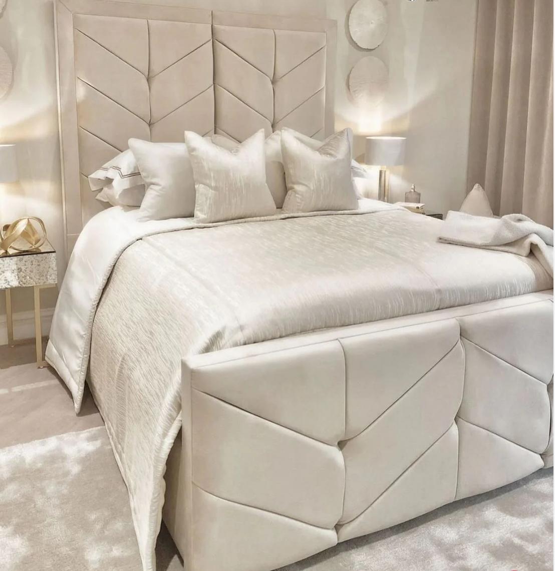 Luxury Geometric Bed